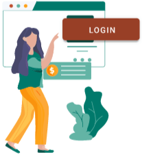 lawyer clicking on SureFund login button